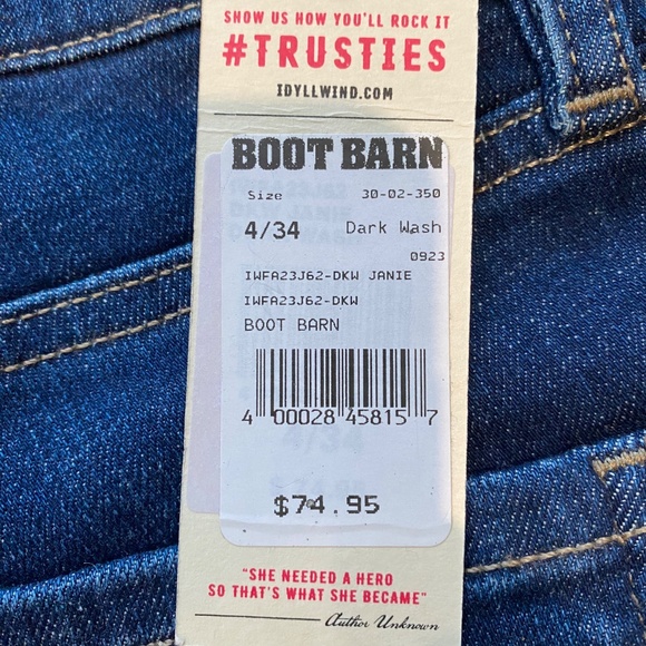 Idyllwind Rebel Mid-Rise Bootcut Jeans 4/34 - Picture 5 of 6